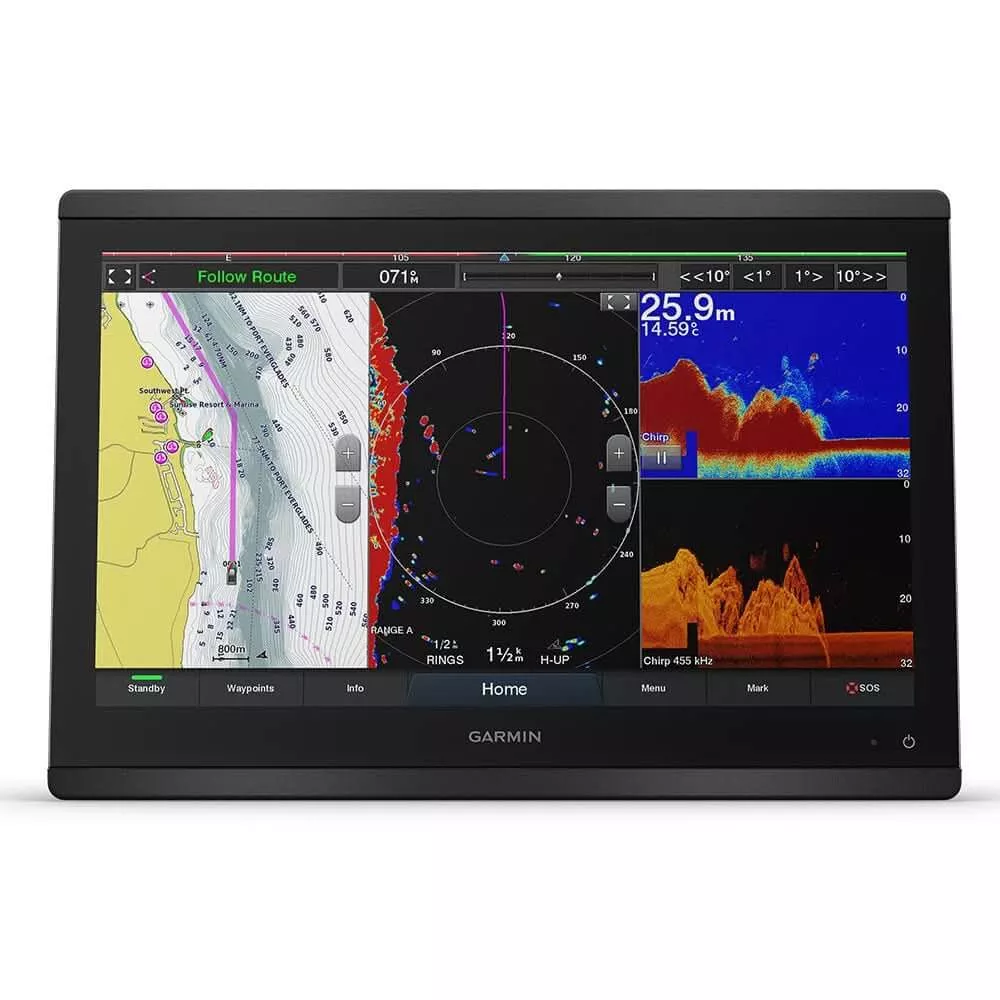 Garmin GPSMAP 8416xsv 16-Inch Chartplotter and Sonar Combo with Worldwide Basemap – 010-02093-02