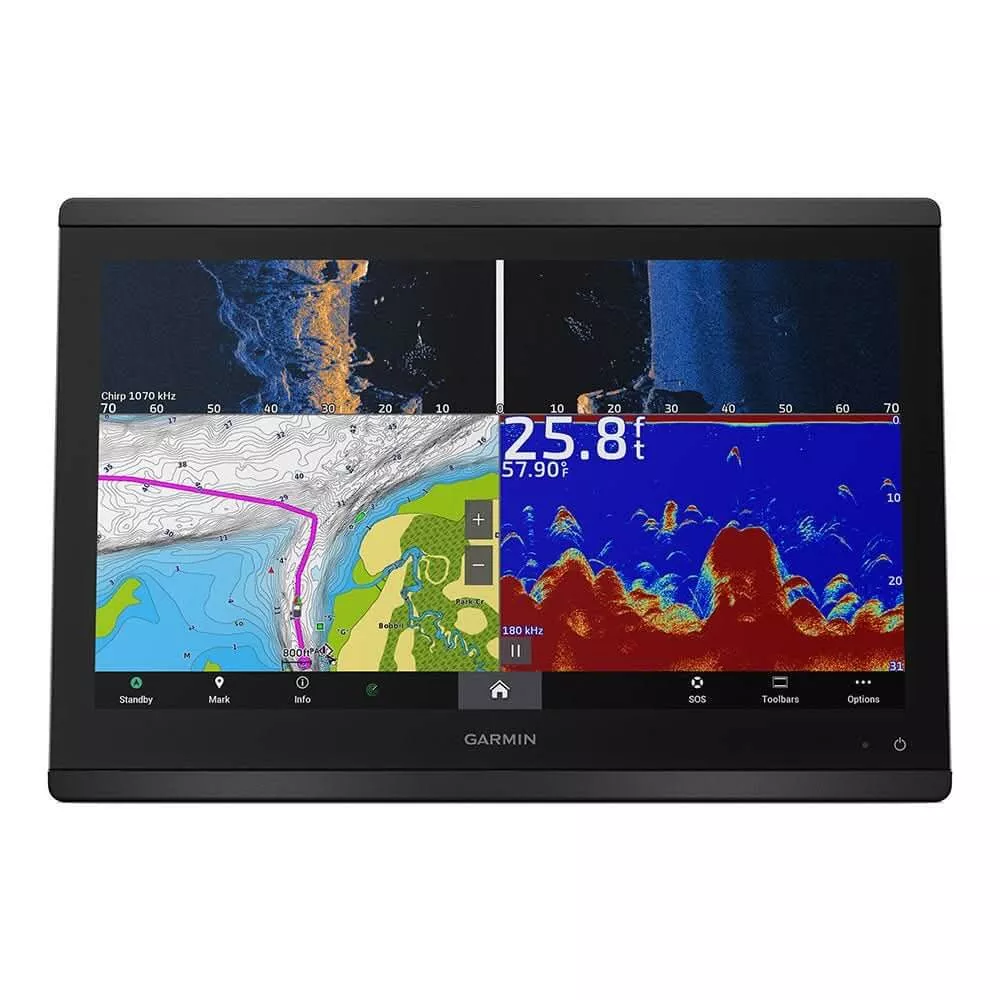 Garmin GPSMAP 8616xsv Combo GPS and Fishfinder GN+ with HD IPS Touchscreen and Marine Networking – 010-02093-51