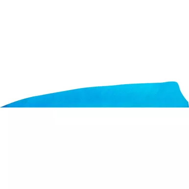 Gateway 400LSSBL-50 Shield Cut Feathers Sky Blue 4 Inches, LW Blue, 50 Pack