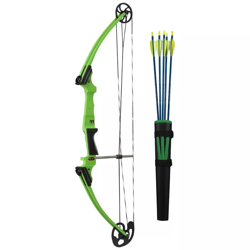 Genesis Original Youth Compound Bow Kit 10-20lb RH Green 10934