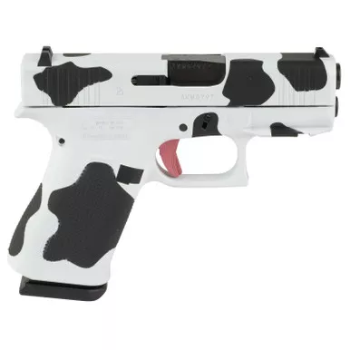 GLOCK 43X 9mm 3.41″ Barrel 10 Round Cow Print Frtrail