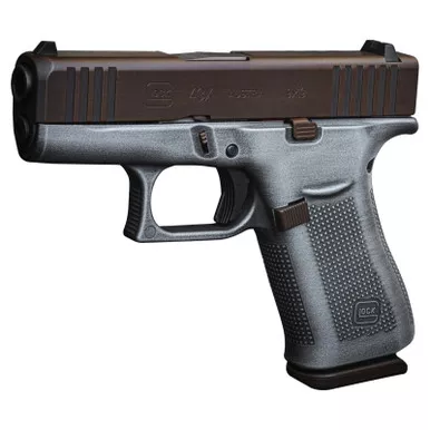 Glock 43X 9Mm Silver Brown Pillager 10 Rnd 3.41″ Barrel