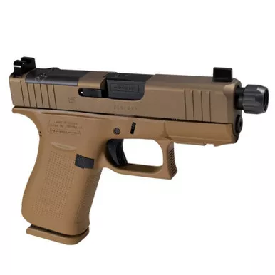 Glock 43X Mos Debo Flat Dark Earth 9MM 4.3″ Threaded Barrel 10-Rnd