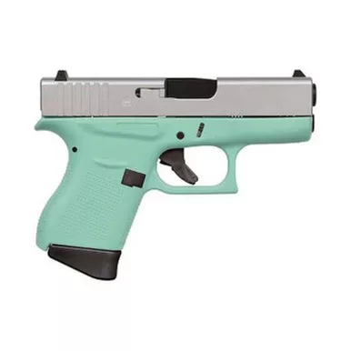 Glock 43X Robin's Egg Satin Aluminum 9mm