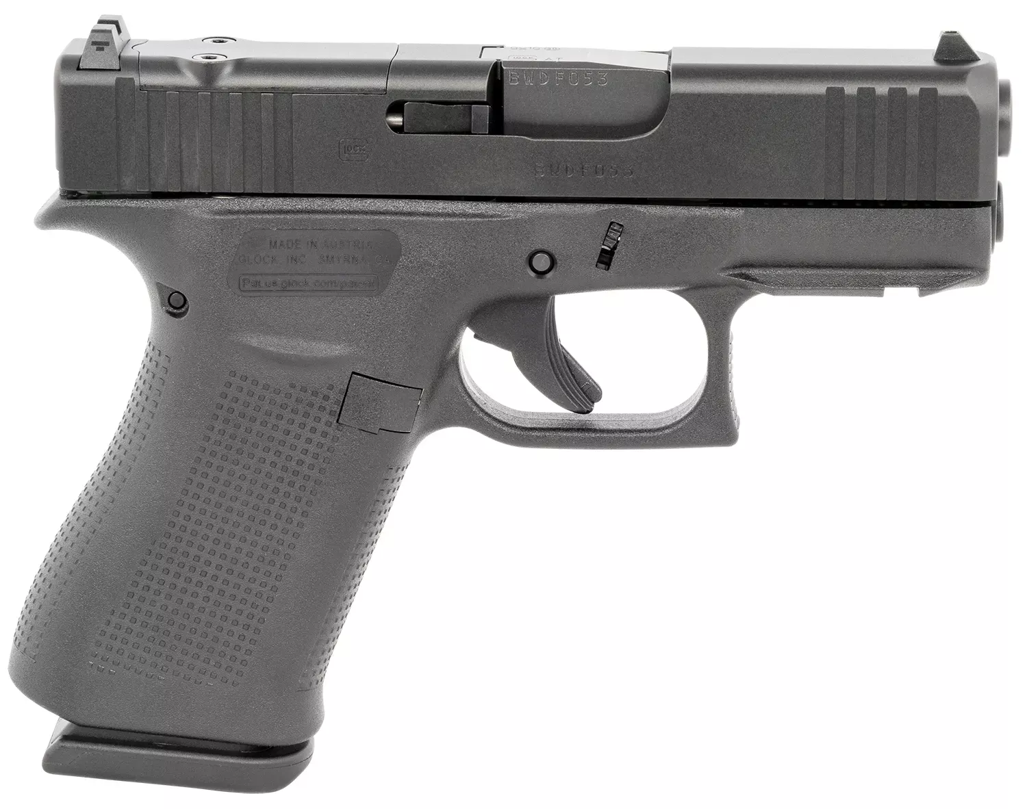 Glock G43X MOS 9mm Pistol 3.41" Black PX4350201FRMOS