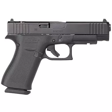 Glock G48 MOS Compact 9mm, 4.17″ Glock Marksman Barrel, Fixed Sights, Black, 10rd