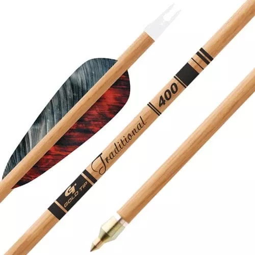 Gold Tip Traditional Arrows 400 4 In. Feathers 6 Pk.