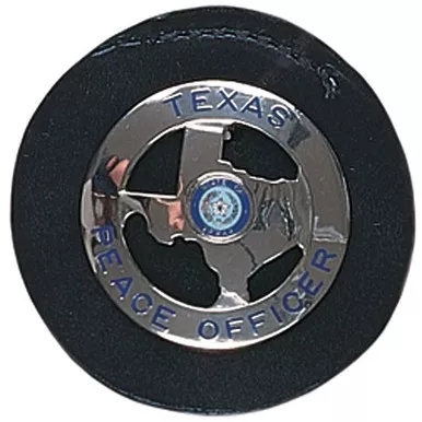 Gould & Goodrich B407 Leather Round Clip-On Badge Holder
