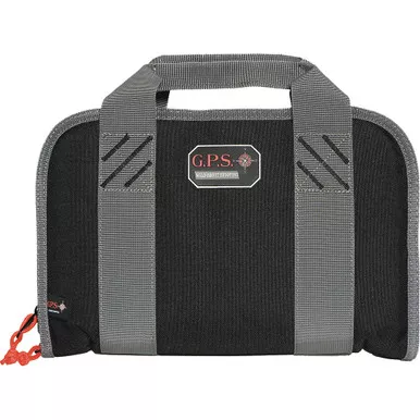 GPS GPS-1308PC Double Pistol Case, Black