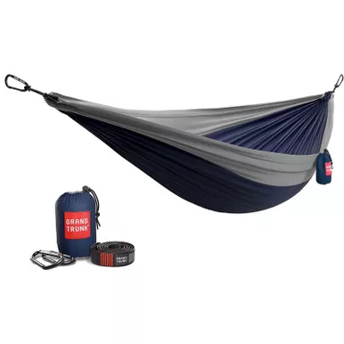 Grand Trunk Double Hammock W Strap Navy/Silver