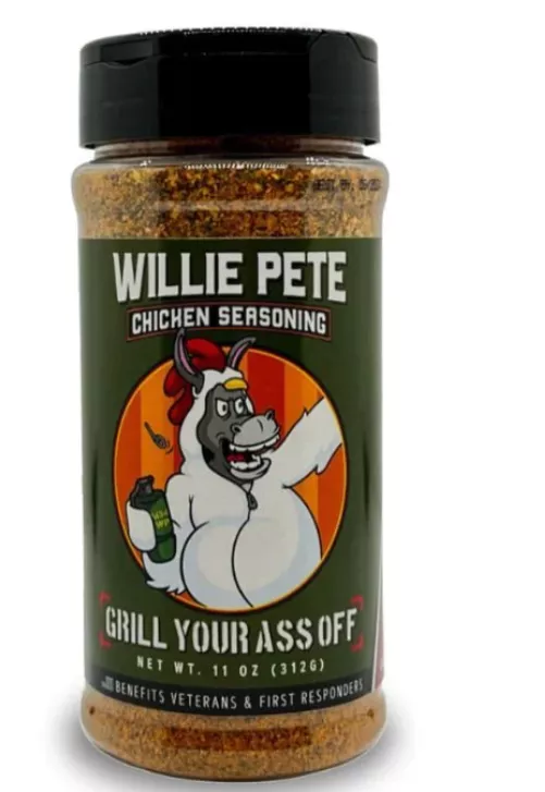 Grill Your Ass Off Willie Pete Chicken Seasoning 11 Oz.