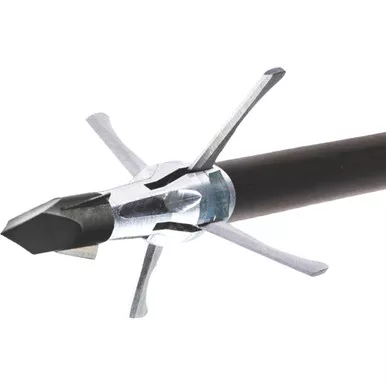 Grim Reaper 1981 Mini-Mag Razortip Broadheads 4-Blade 125 Grain, Steel, 3 Pack