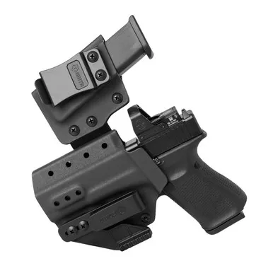 GRITR Appendix IWB Kydex Right/Left Hand Gun Holster for Glock 19 w/ Mag Holder