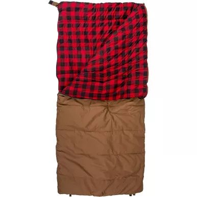 Grizzly 6 Lbs. Grizzly Sleeping Bag Brown/Flannel