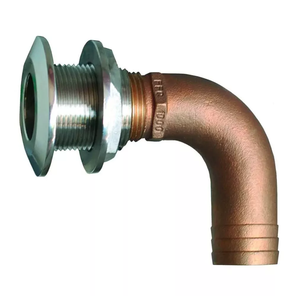 GROCO 1″ 90 Degree Hose Thru-Hull Fitting – HTHC-1000-S