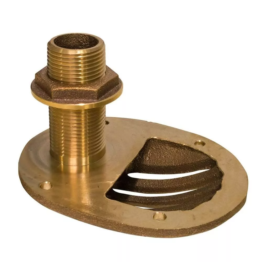 GROCO 1″ Bronze Combo Scoop Thru-Hull w/Nut – STH-1000-W