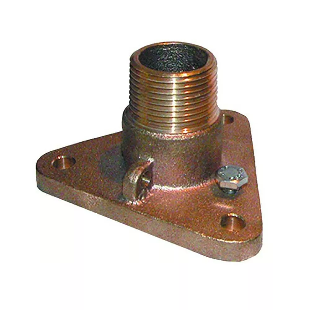 GROCO 1″ Bronze NPS to NPT Flange Adapter – IBVF-1000