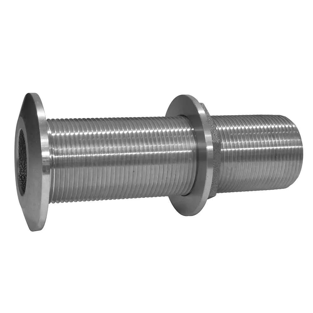 GROCO 2″ Stainless Steel Extra Long Thru-Hull Fitting w/Nut – THXL-2000-WS