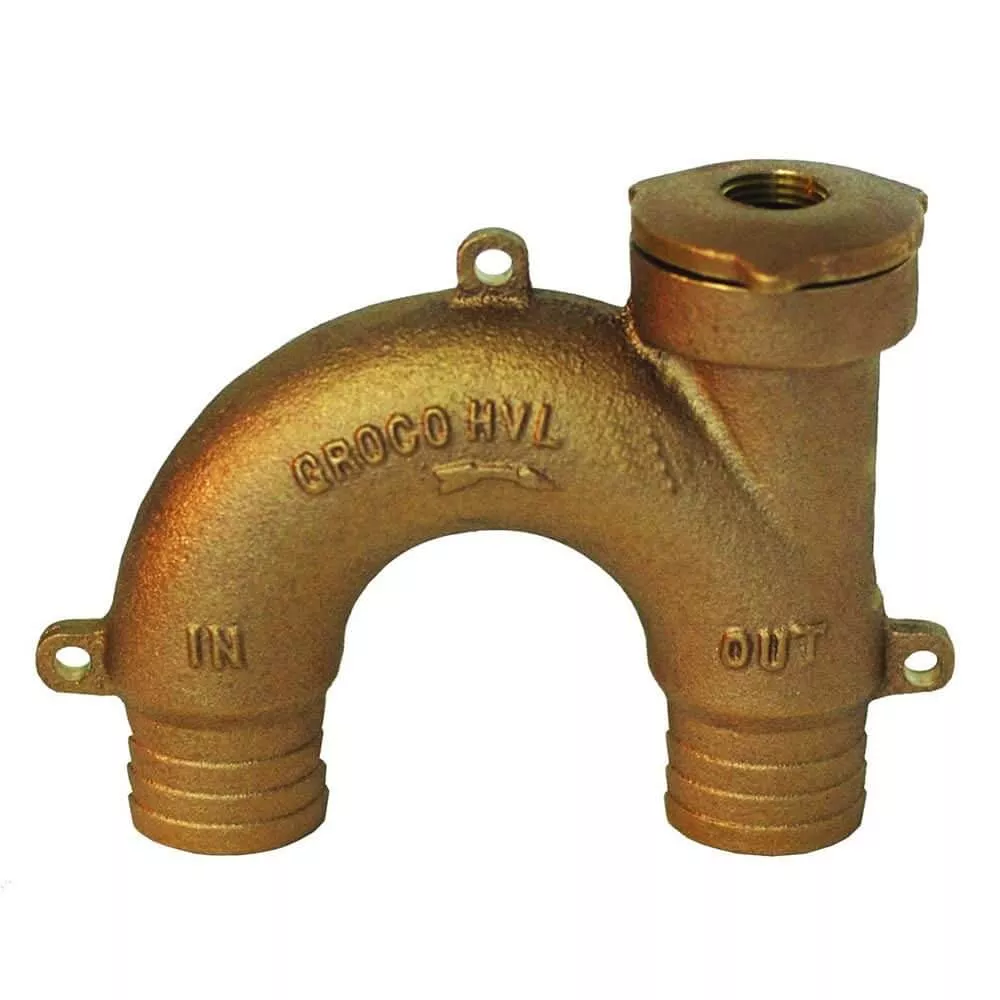 GROCO Bronze Vented Loop – 1-1/2″ Hose – HVL-1500