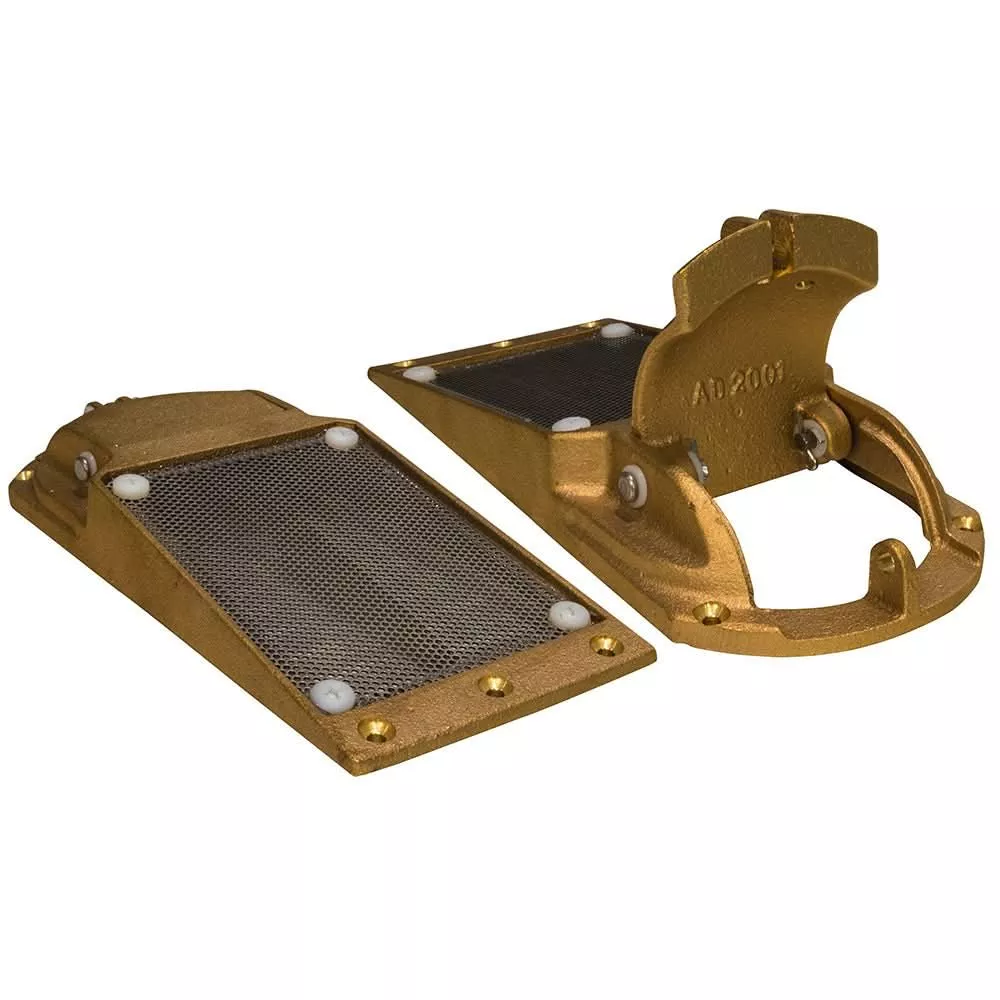 GROCO Perforated Hull Strainer w/Access Door 2" Max Thru-Hull - APHS-2000-1