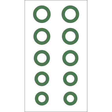 Gunstar Chubby Circle Reticle Set, Green