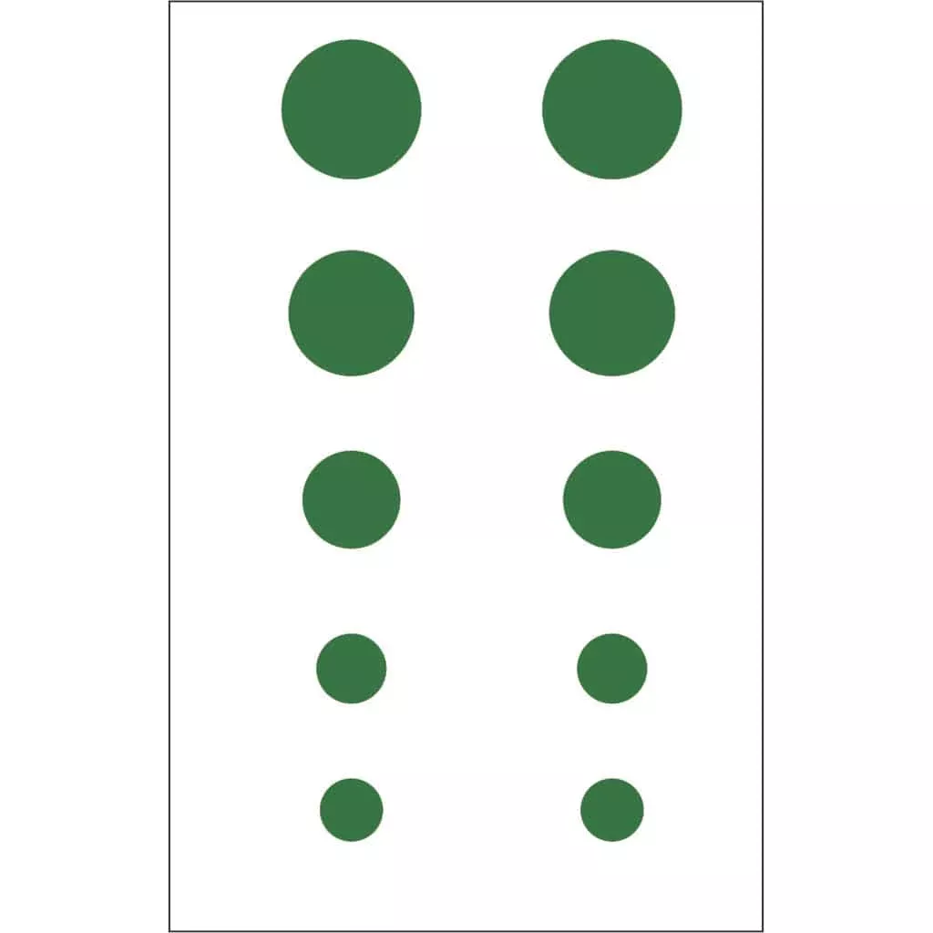 Gunstar Colossal Dots Set Green
