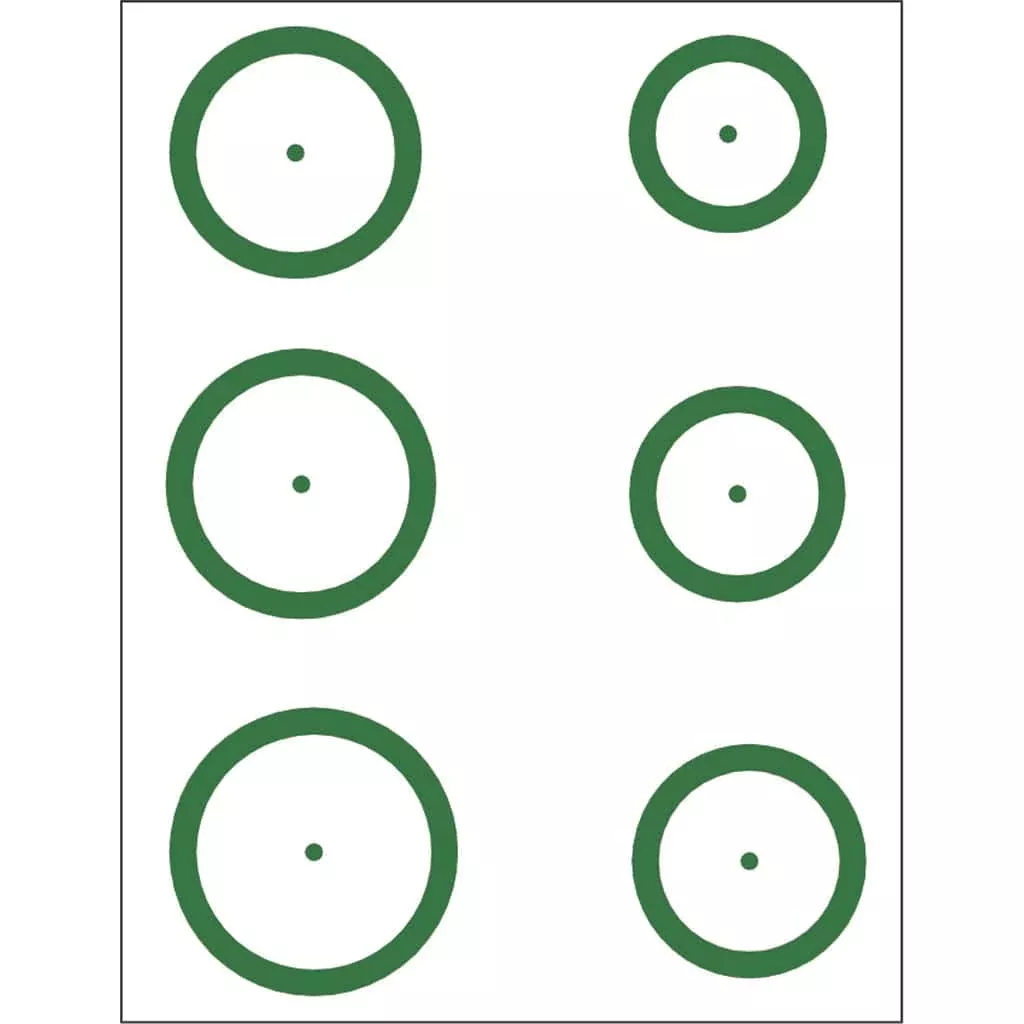 Gunstar Magnum Target Reticle Set Green