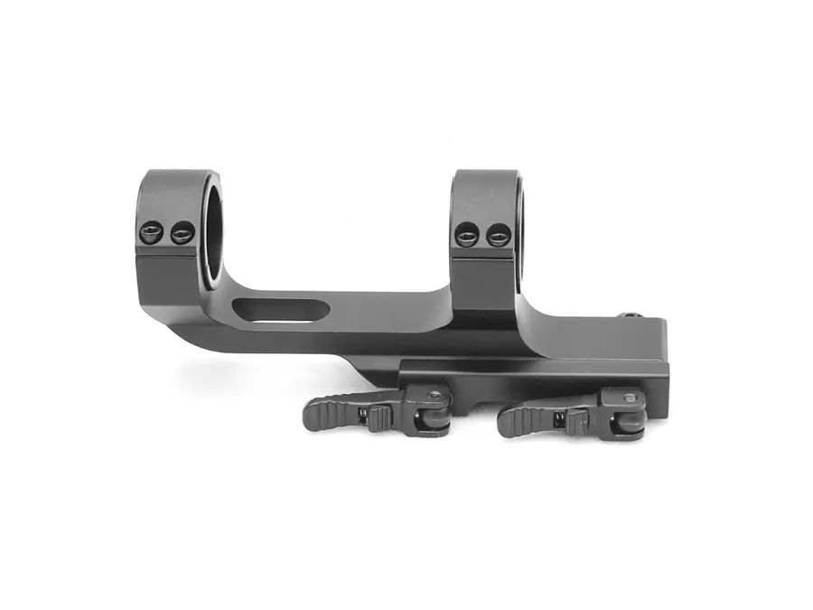 Hammers One Piece Offset 30mm 1inch Scope Mount Picatinny QD Cam Lock, Black Anodized