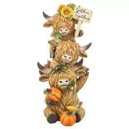 Hanna’s Handiworks Harvest Highland Cow Stacker