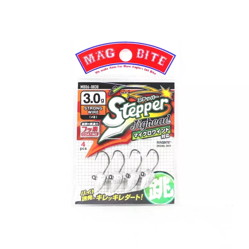 Harimitsu Magbite MB06-0815 Jighead Stepper Strong 3.0 grams size 8 (6478)
