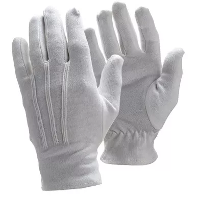 Hero's Pride 8774W White Cotton Parade Gloves Slip-On