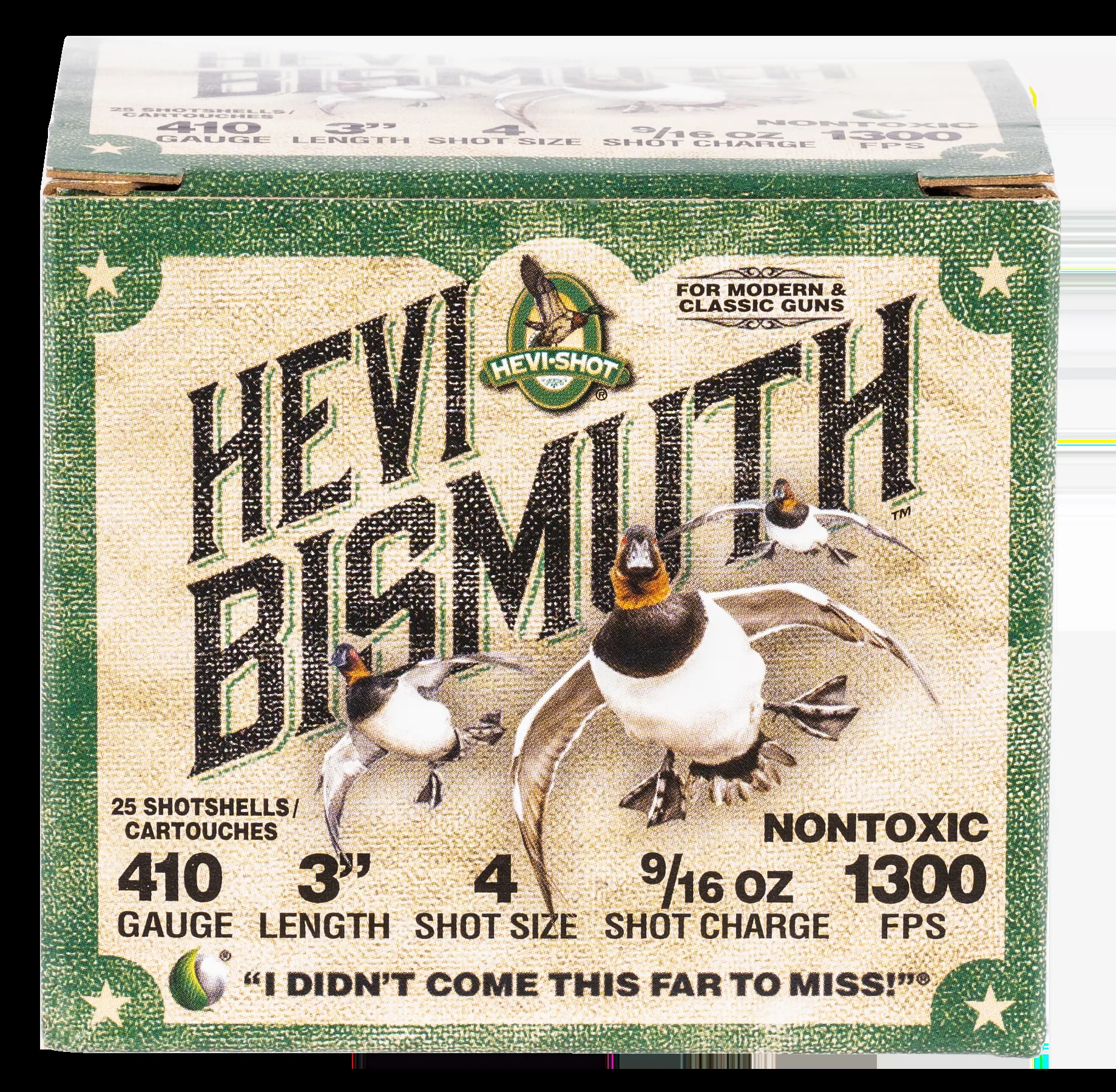 HEVI-Shot Hevi-Bismuth Waterfowl 410ga 3" 9/16oz #4 25rd