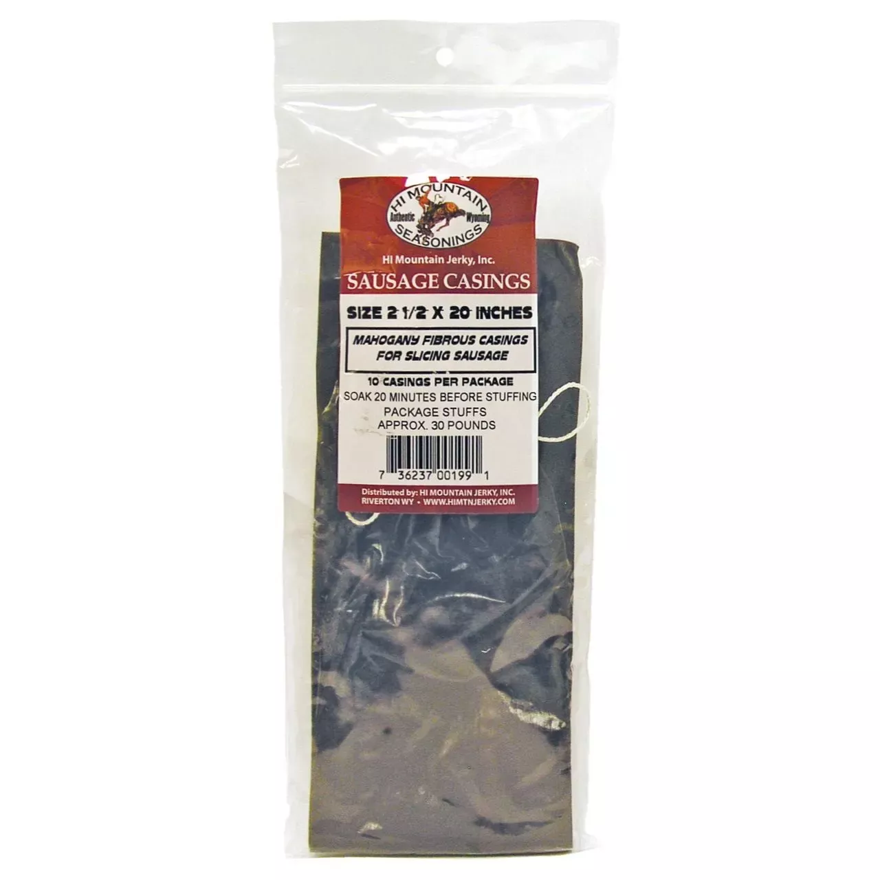 Hi Mountain Fibrous Mahogany Casings -10 pack