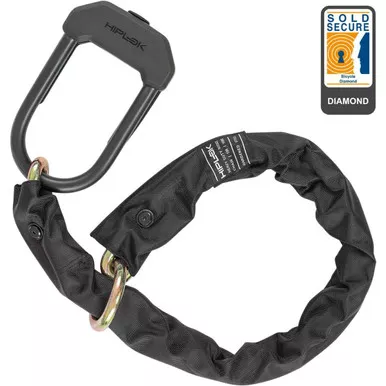 HIPLOK DXXL Black Chain and U-Lock (DXXL1AB)