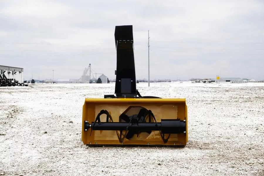 HitchDoc Snowblower | Model HDS48MS| Width 48″ inches | Oil Flow Range 7–29 GPM | For Mini Skid Steers