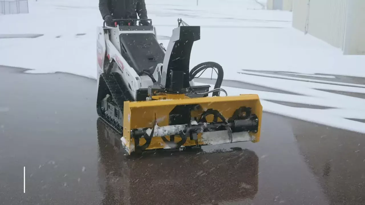 HitchDocSnowblower | Model HDS60MS | Width 60″ inches| Oil Flow Range 7–29 GPM | For Mini Skid Steers