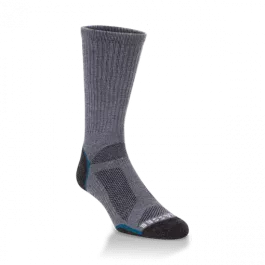 Hiwassee Trading Company Light Weight Tech Crew Socks - Charcoal Blue - L