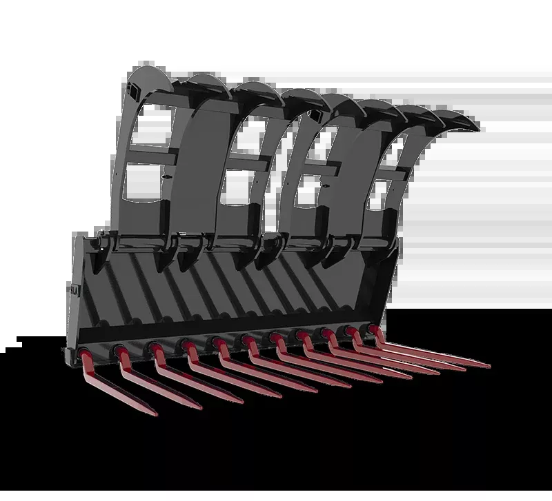 HLA Attachment Debris Brush Grapple Less Loader Mount | Model Grapple 66 To 96 | 66" To 96" Width | For Tractor