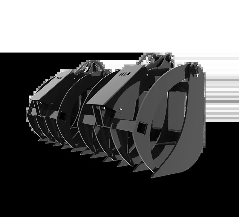 HLA Attachment Root Rake Grapple with Skid Steer Mount | Width 66″, 78″, 88″ & 96″ Inches | For Skid Steers