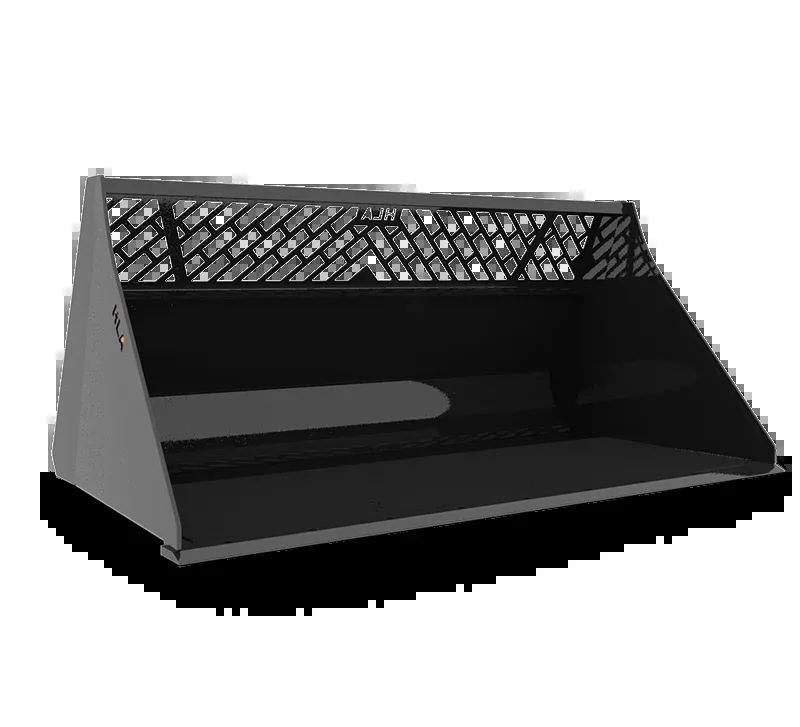 HLA Attachments | High Volume Skid Steer Snow Bucket | Model SBSN Series | Widths 60″ To 120″ | Heavy-Duty 3/16″ Steel | For Tractor