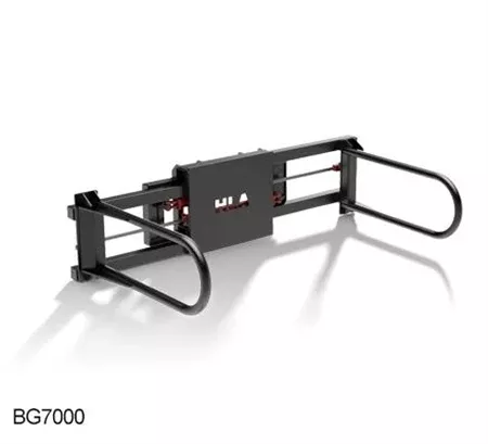 HLA Attachments Square Bale Squeeze Less Loader Mount | Arm Length 50″ inches | For Tractor/Skid Steer