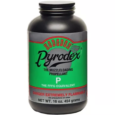 Hodgdon P Pyrodex Pistol Muzzleloader Powder 1 lb., Black