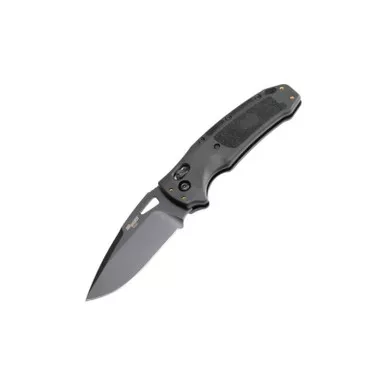 Hogue Sig K320 Nitron Manual Folder 3.5" Drop Point Black Cerakote