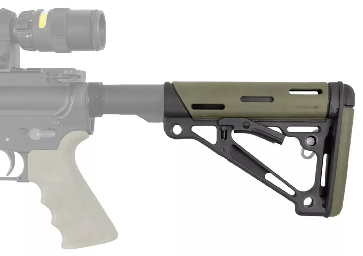 HogueOverMolded Collapsible Buttstock