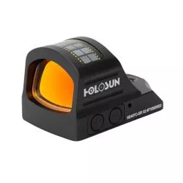 Holosun HE407C-GR-X2 Elite Reflex Sight 1x Green 2 MOA Dot Reticle Solar/Battery Powered Matte