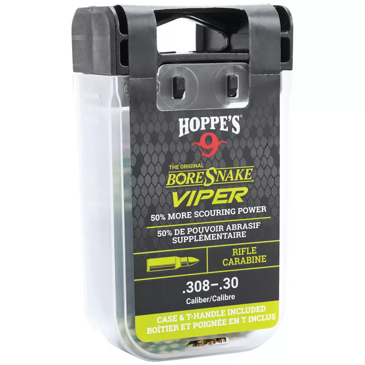 Hoppe’s BoreSnake Viper Den 30/308 Caliber Rifle Firearm Bronze Bristles