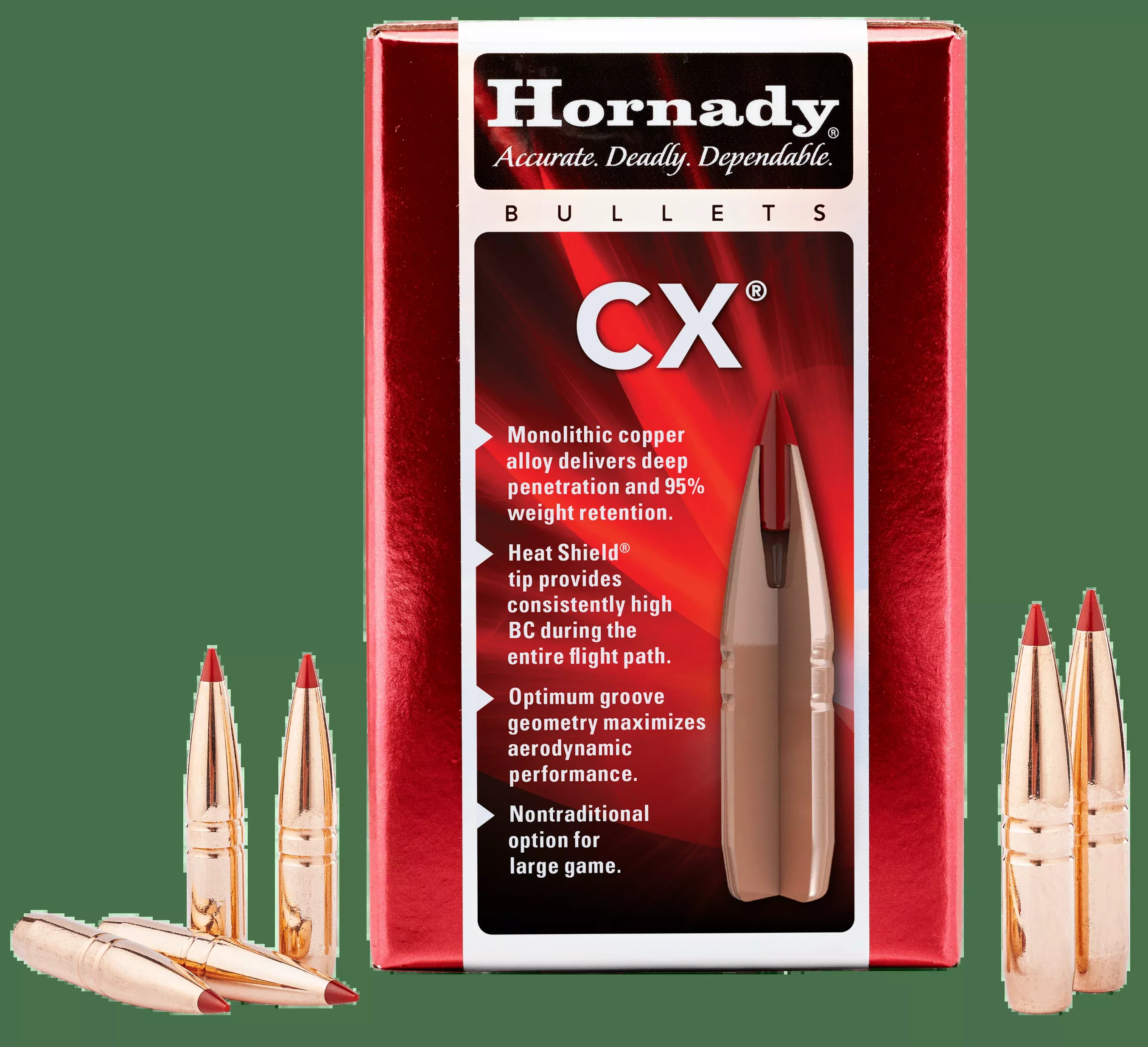 Hornady Cx Bullets 30 Cal. .308 165 Gr. Cx