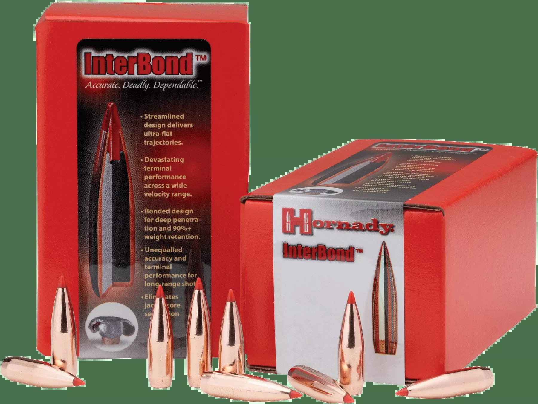 Hornady Interbond, Horn 28309Bull .284 154 Ib100/15
