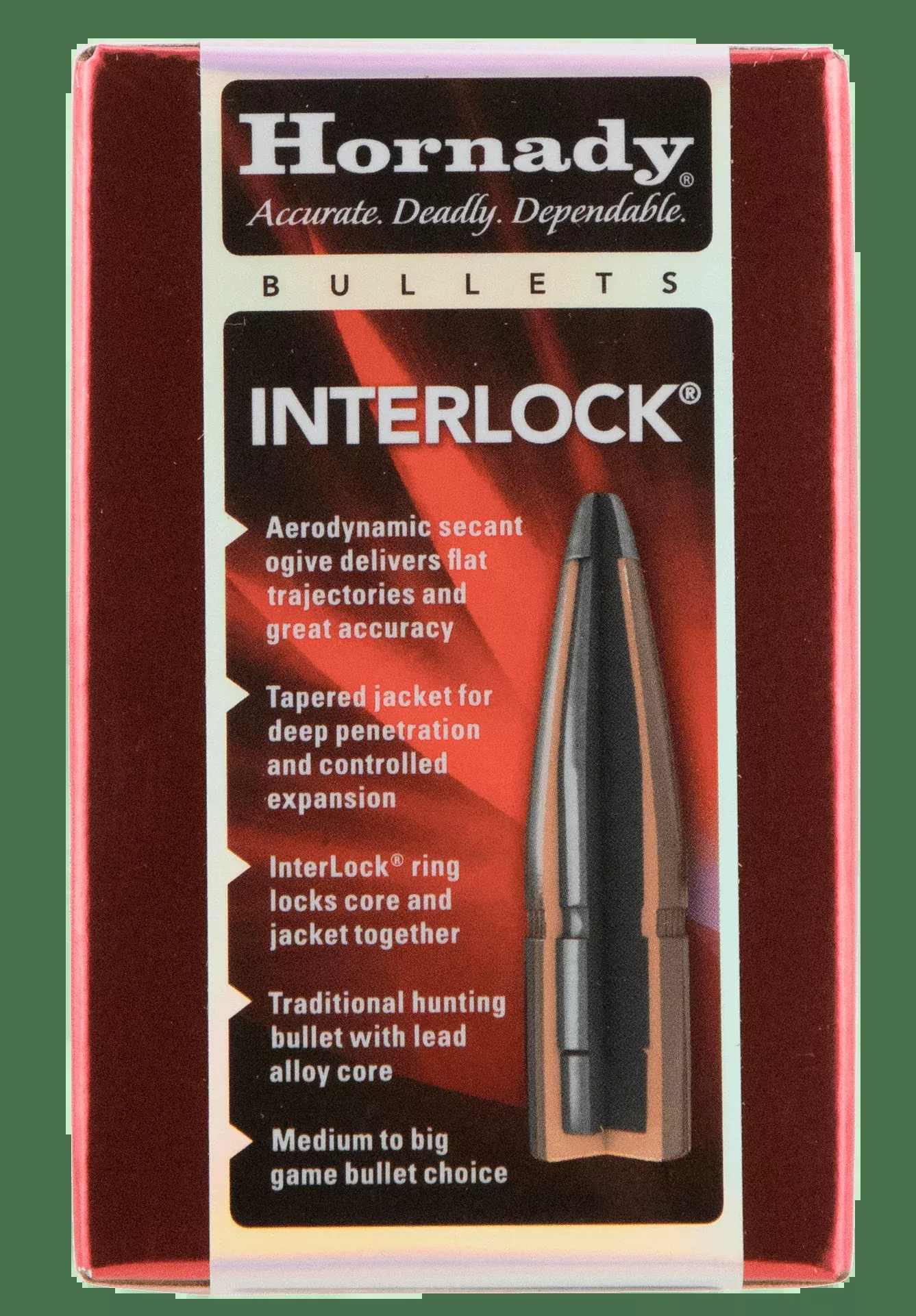 Hornady Interlock, Horn 4503 Bull .458 350 Fp Interlock 50/15