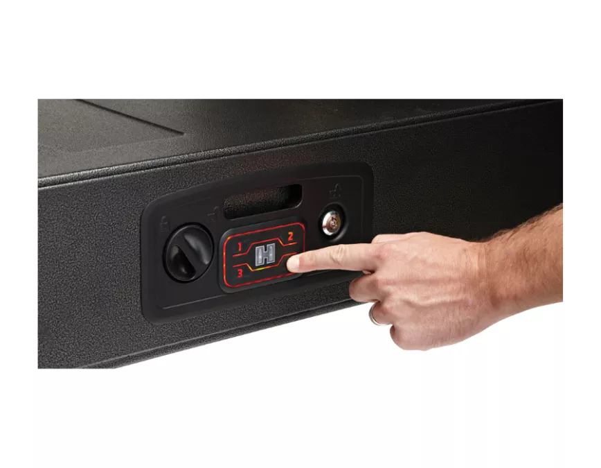 Hornady Rapid Safe AR Gunlocker RFID Access Code Key Entry, Black